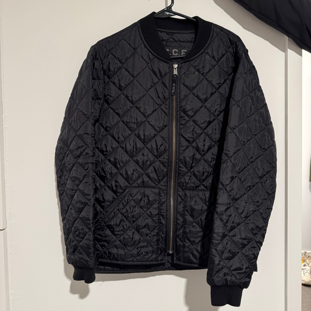 Filson CCF men’s Black Quilted Bomber Jacket